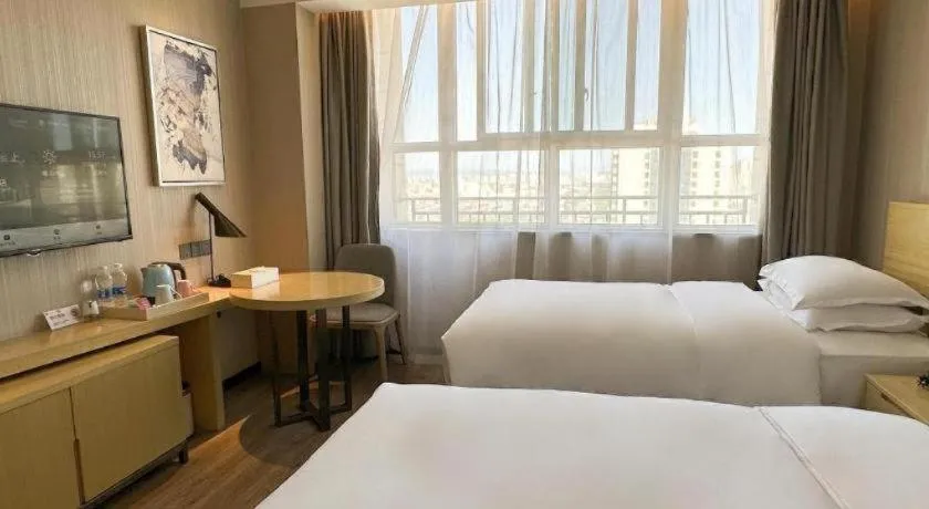 Bed in Echarm Hotel Xian Ming City Wall South Gate