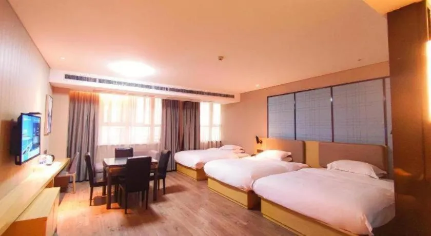 Bed in Echarm Hotel Xian Ming City Wall South Gate