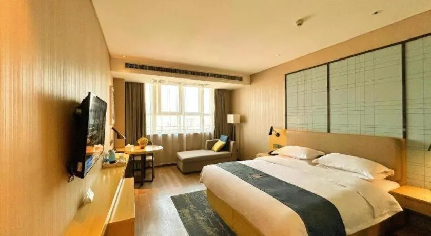 Bed in Echarm Hotel Xian Ming City Wall South Gate