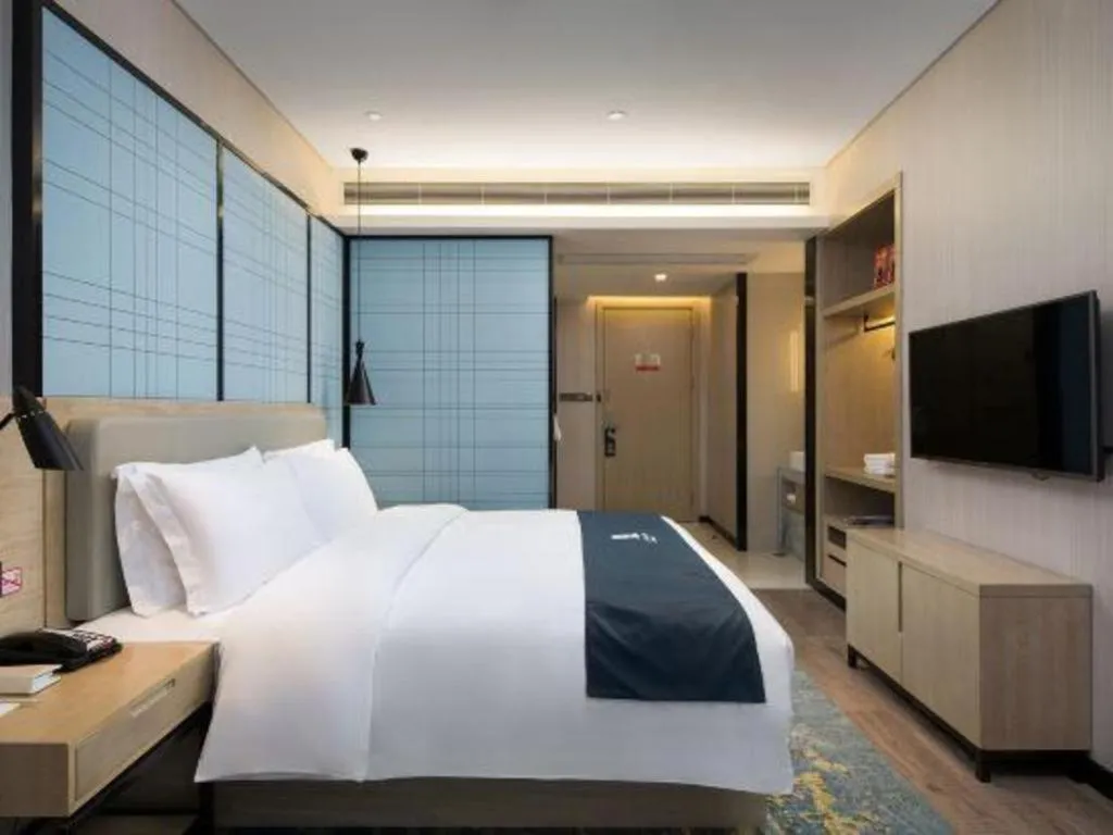 Bed in Echarm Hotel Changsha Gaoqiao