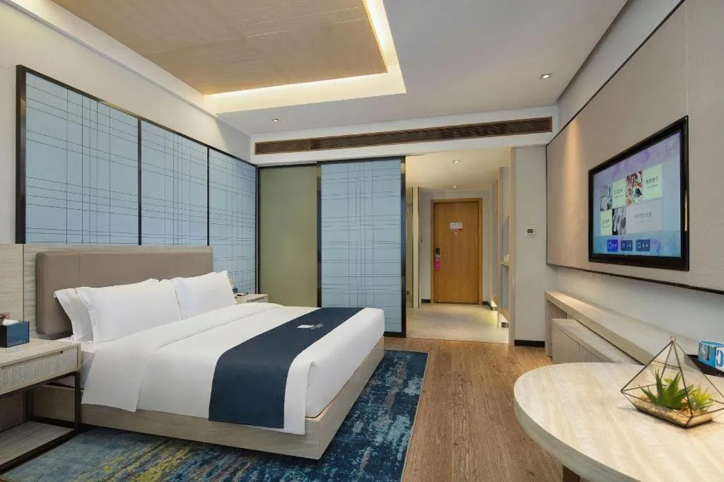 Bed in Echarm Hotel Changsha Gaoqiao