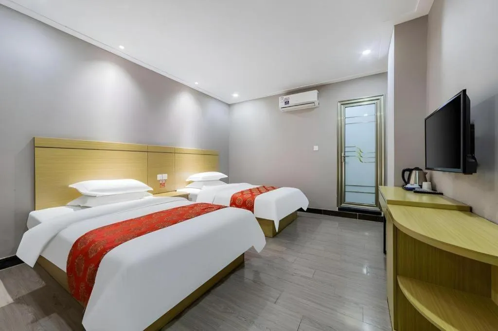 Bed in Ying Feng Yuan Hotel