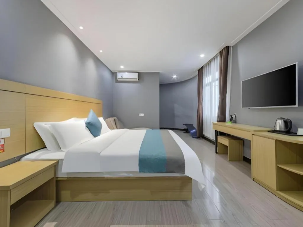 Bed in Ying Feng Yuan Hotel