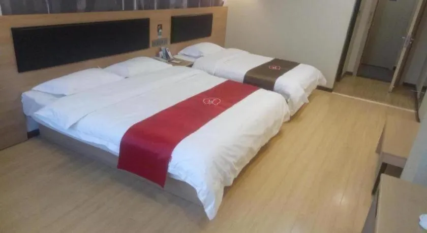 Bed in Thank Inn Plus Hotel Shandong Binzhou Zhanhua District Jinhai Six Road