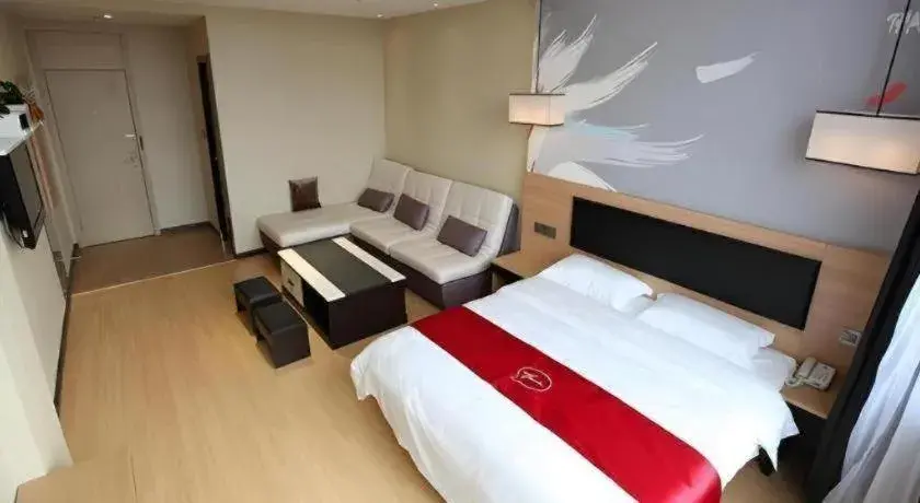 Bed in Thank Inn Plus Hotel Shandong Binzhou Zhanhua District Jinhai Six Road Bed in Thank Inn Plus Hotel Shandong Binzhou Zhanhua District Jinhai Six Road
