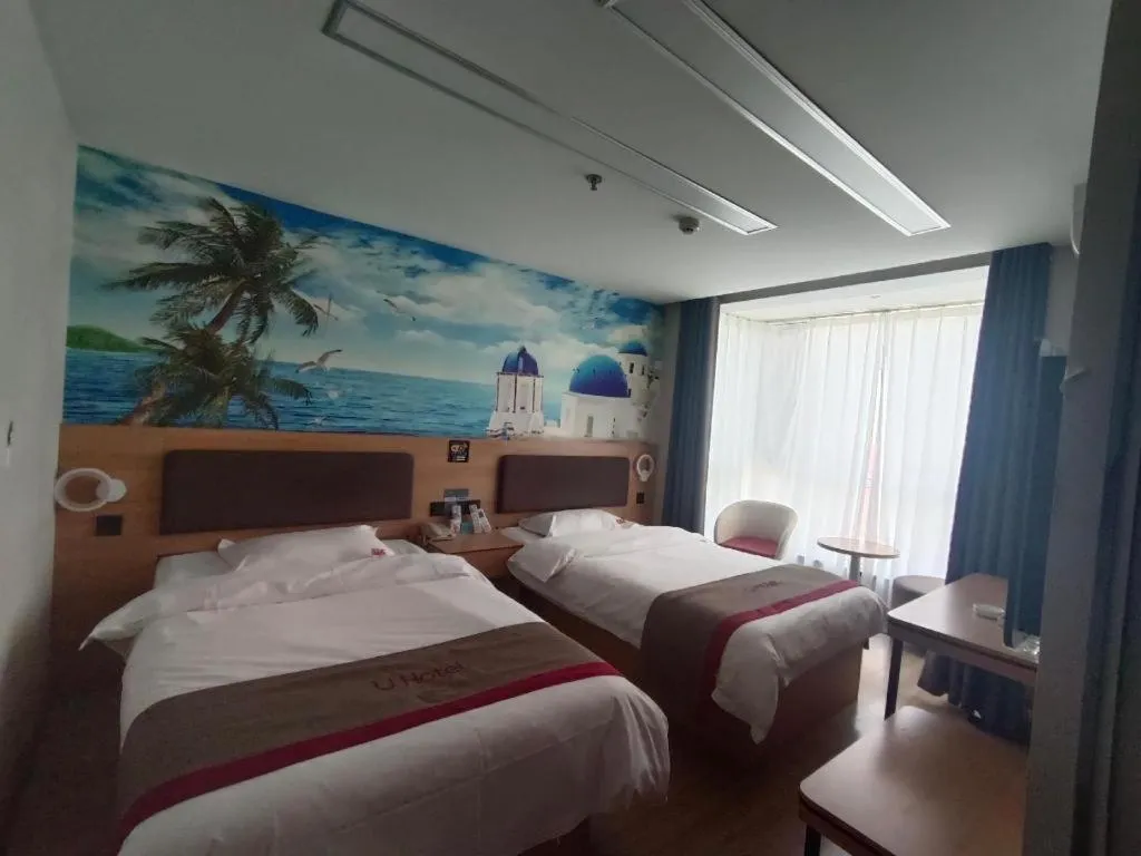 Bed in Thank Inn Plus Hotel Shandong Binzhou Zhanhua District Jinhai Six Road