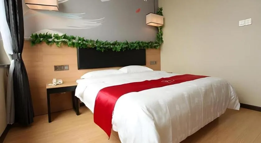 Bed in Thank Inn Plus Hotel Shandong Binzhou Zhanhua District Jinhai Six Road