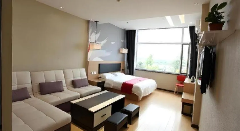 Bed in Thank Inn Plus Hotel Shandong Binzhou Zhanhua District Jinhai Six Road