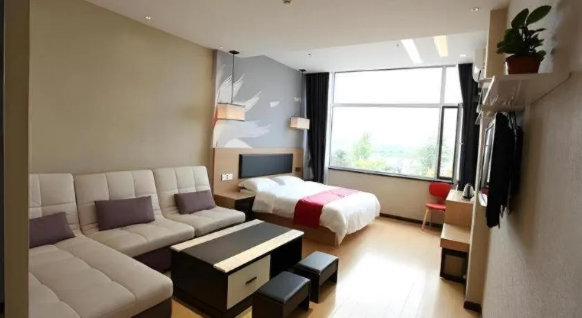 Bed in Thank Inn Plus Hotel Shandong Binzhou Zhanhua District Jinhai Six Road