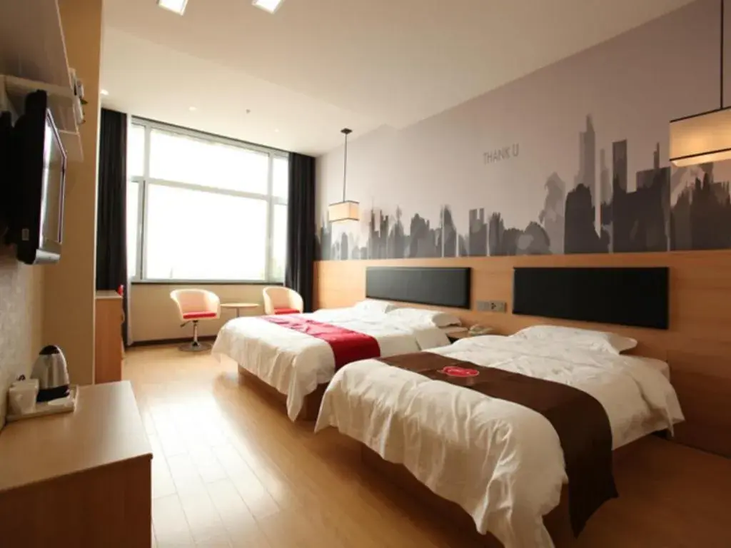 Bed in Thank Inn Plus Hotel Shandong Binzhou Zhanhua District Jinhai Six Road Bed in Thank Inn Plus Hotel Shandong Binzhou Zhanhua District Jinhai Six Road