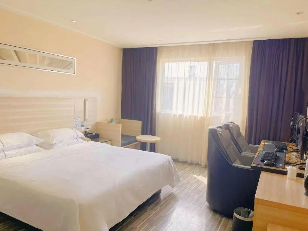 Bed in City Comfort Inn Wuhan Tianhe Airport Julong Avenue Metro Station