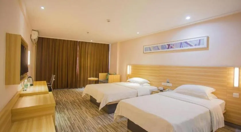Bed in City Comfort Inn Wuhan Tianhe Airport Julong Avenue Metro Station