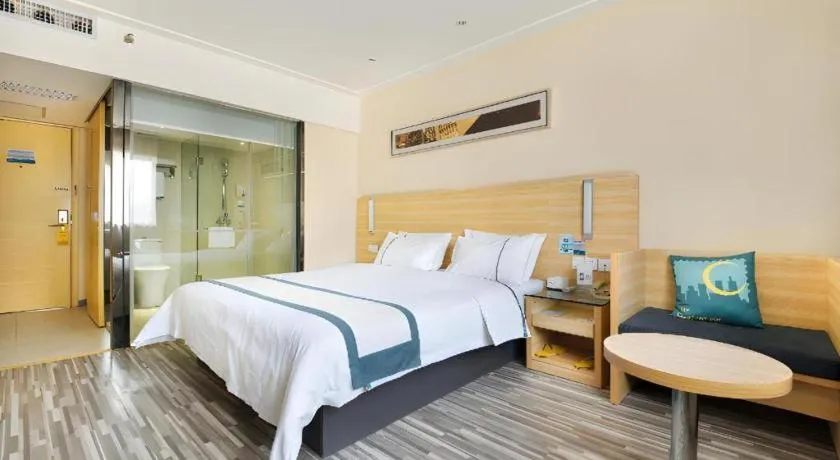 Bed in City Comfort Inn Wuhan Tianhe Airport Julong Avenue Metro Station