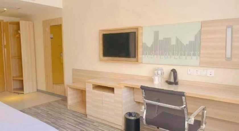 Bed in City Comfort Inn Wuhan Tianhe Airport Julong Avenue Metro Station