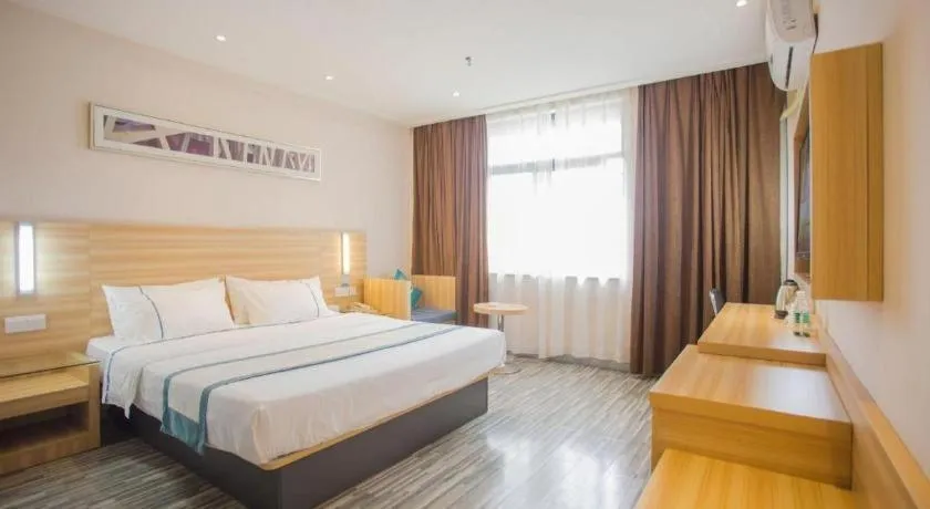 Bed in City Comfort Inn Wuhan Tianhe Airport Julong Avenue Metro Station