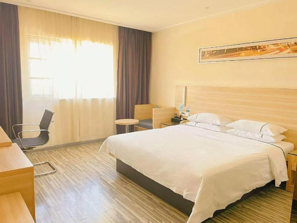 Bed in City Comfort Inn Wuhan Tianhe Airport Julong Avenue Metro Station