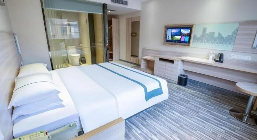 Bed in City Comfort Inn Wuhan Tianhe Airport Julong Avenue Metro Station