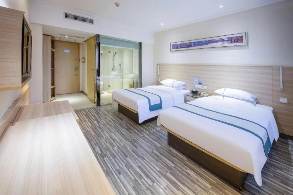 Bed in City Comfort Inn Wuhan Tianhe Airport Julong Avenue Metro Station