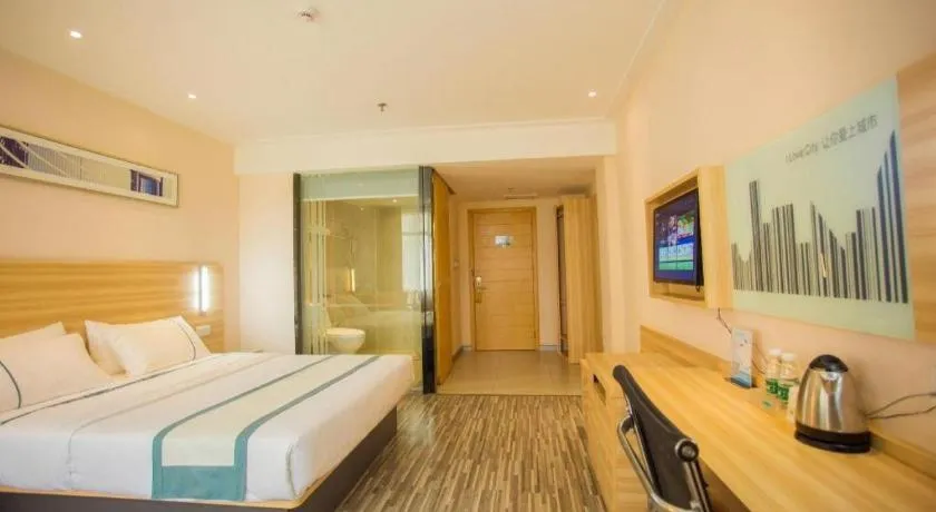 Bed in City Comfort Inn Wuhan Tianhe Airport Julong Avenue Metro Station