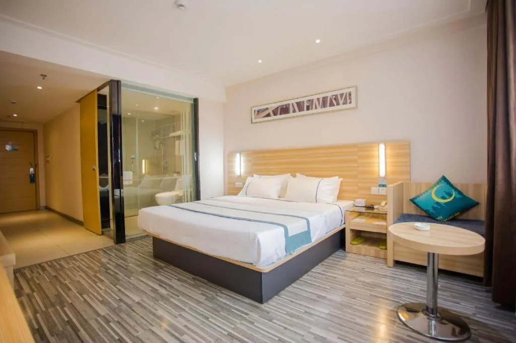 Bed in City Comfort Inn Wuhan Tianhe Airport Julong Avenue Metro Station