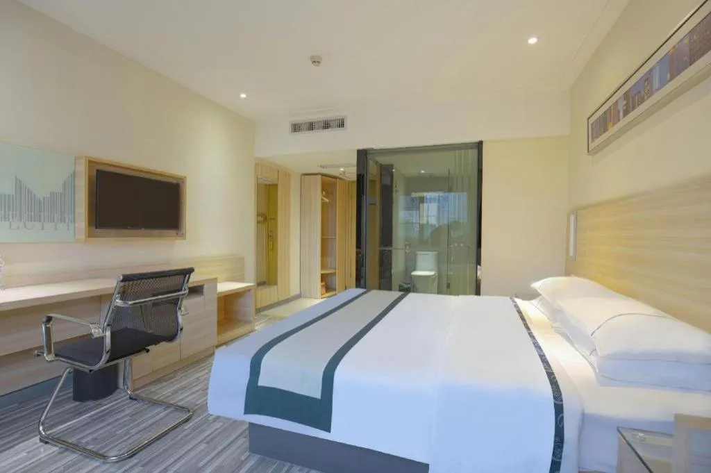 Bed in City Comfort Inn Wuhan Tianhe Airport Julong Avenue Metro Station