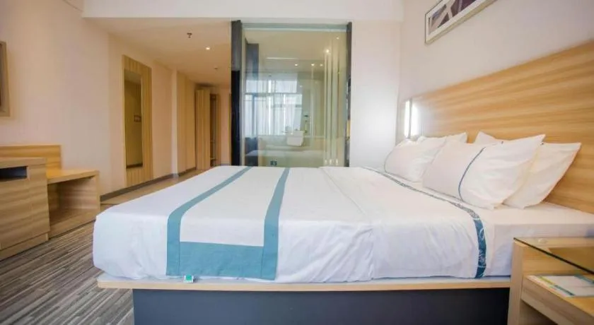 Bed in City Comfort Inn Wuhan Tianhe Airport Julong Avenue Metro Station