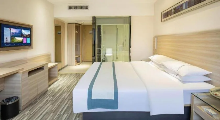 Bed in City Comfort Inn Wuhan Tianhe Airport Julong Avenue Metro Station