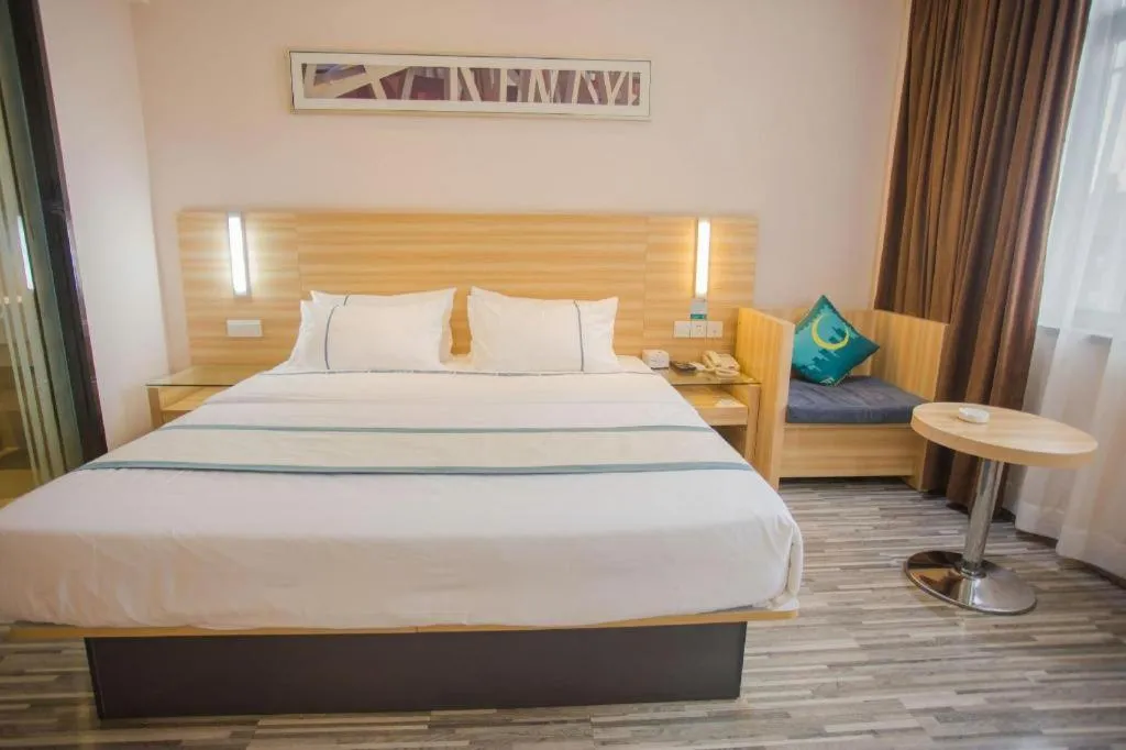 Bed in City Comfort Inn Wuhan Tianhe Airport Julong Avenue Metro Station