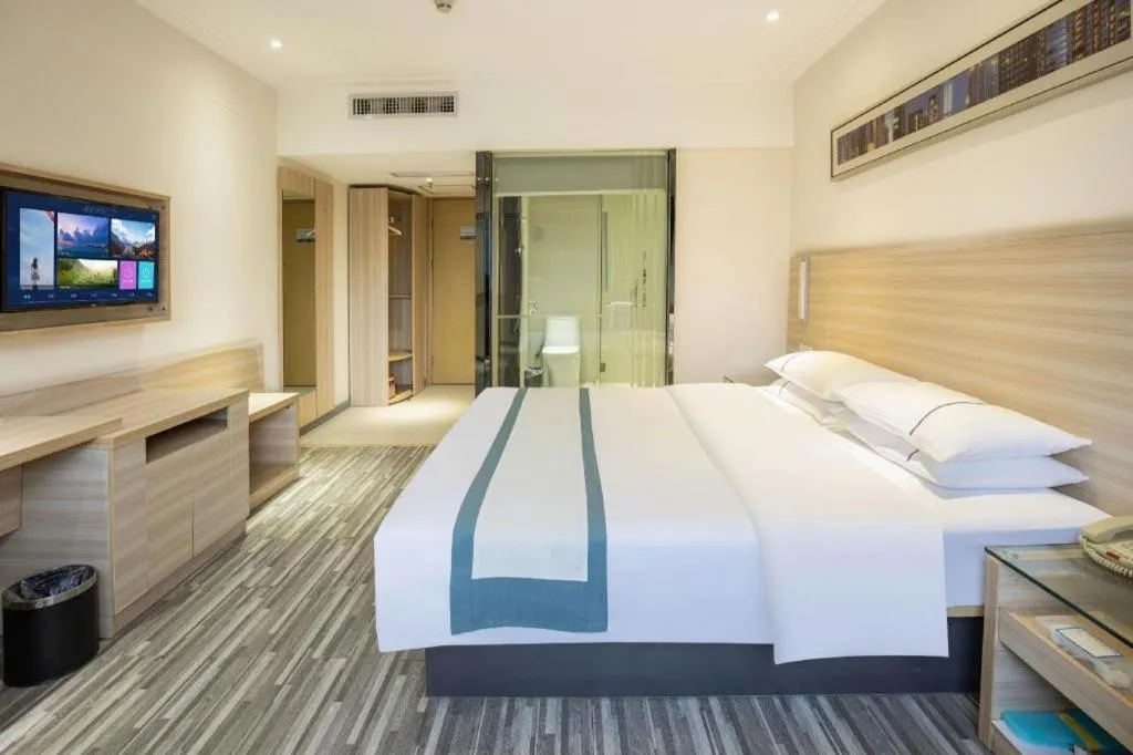 Bed in City Comfort Inn Wuhan Tianhe Airport Julong Avenue Metro Station