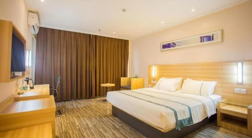 Bed in City Comfort Inn Wuhan Tianhe Airport Julong Avenue Metro Station