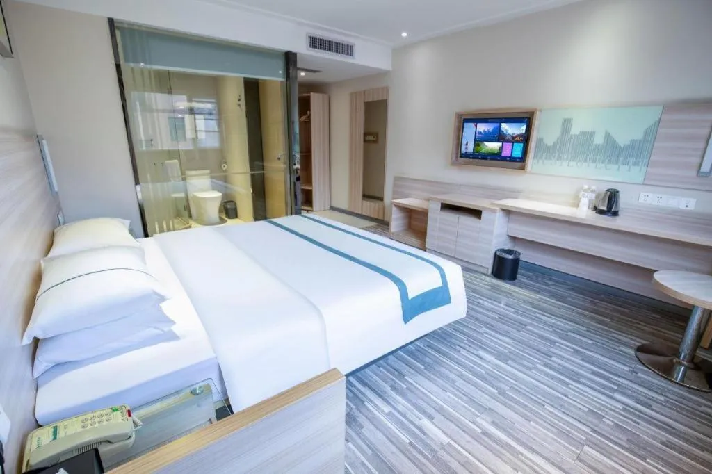 Bed in City Comfort Inn Wuhan Tianhe Airport Julong Avenue Metro Station