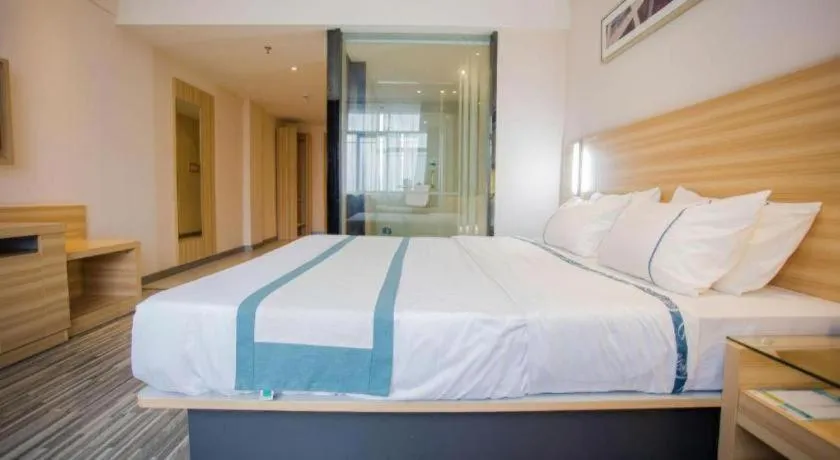 Bed in City Comfort Inn Wuhan Tianhe Airport Julong Avenue Metro Station