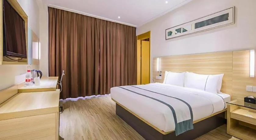 Bed in City Comfort Inn Wuhan Tianhe Airport Julong Avenue Metro Station