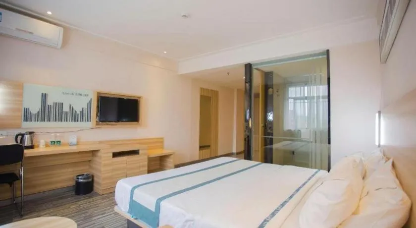 Bed in City Comfort Inn Wuhan Tianhe Airport Julong Avenue Metro Station