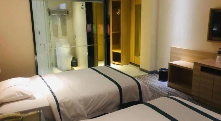 Bed in City Comfort Inn Wuhan Tianhe Airport Julong Avenue Metro Station