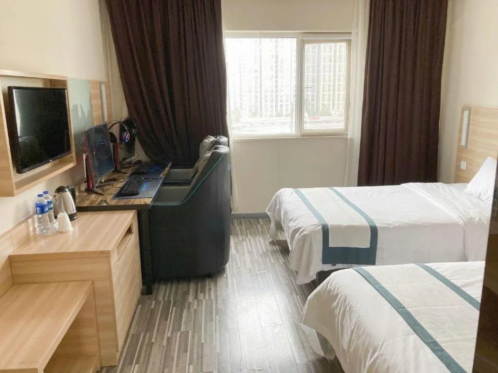 Bed in City Comfort Inn Wuhan Tianhe Airport Julong Avenue Metro Station