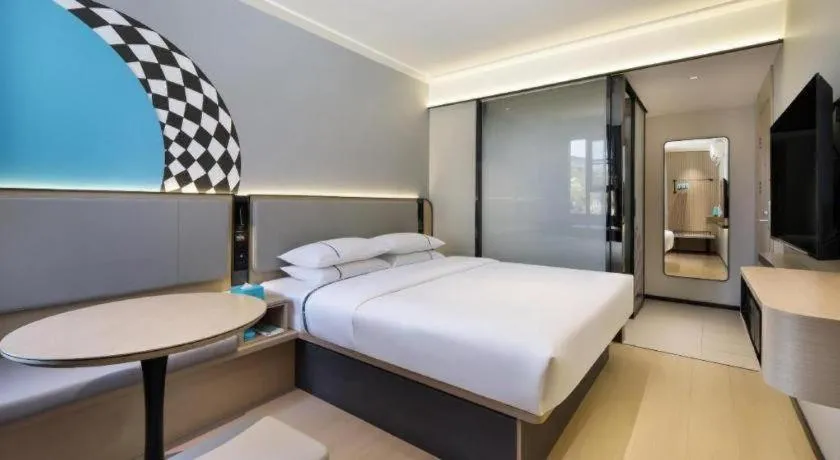 Bed in City Comfort Inn Guilin Xiangbi Mountain Park