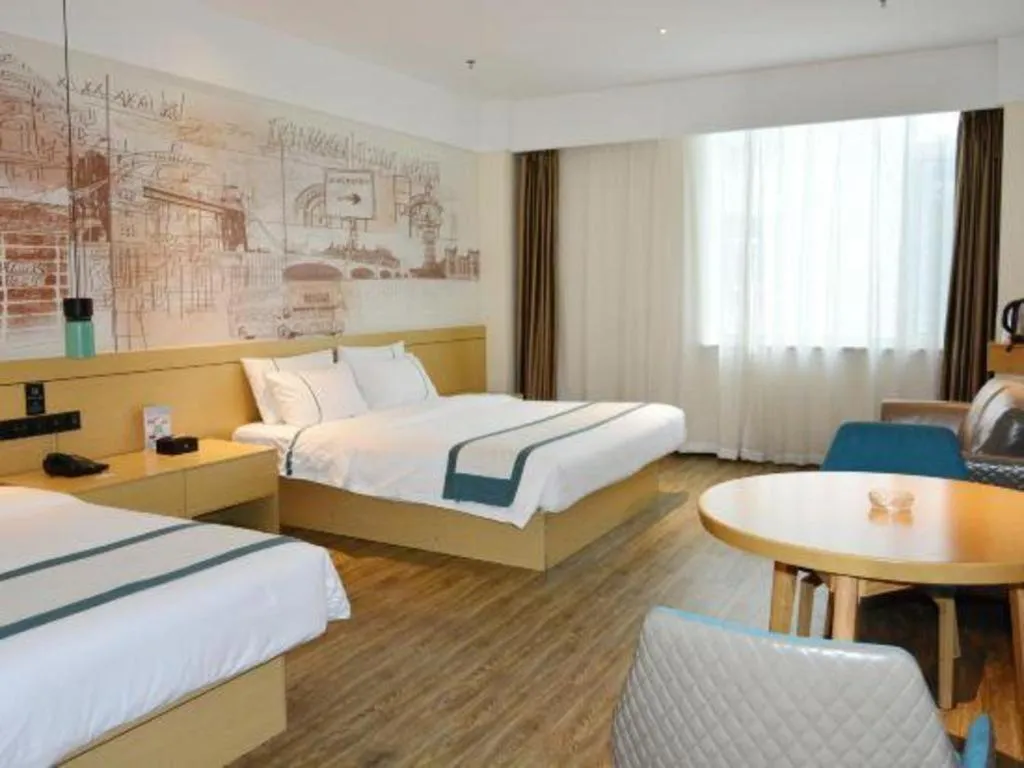 Bed in City Comfort Inn Tai'an Taishan Tianwai Village Hongmen