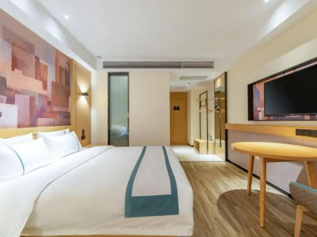 Bed in City Comfort Inn Tai'an Taishan Tianwai Village Hongmen