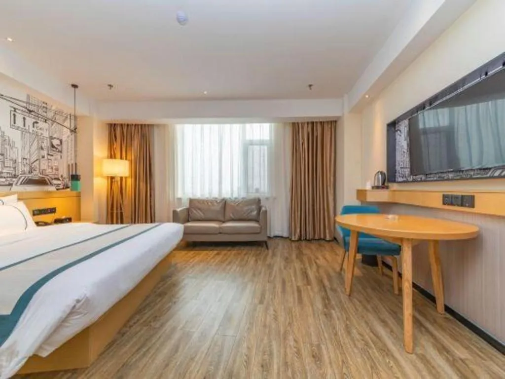 Bed in City Comfort Inn Tai'an Taishan Tianwai Village Hongmen