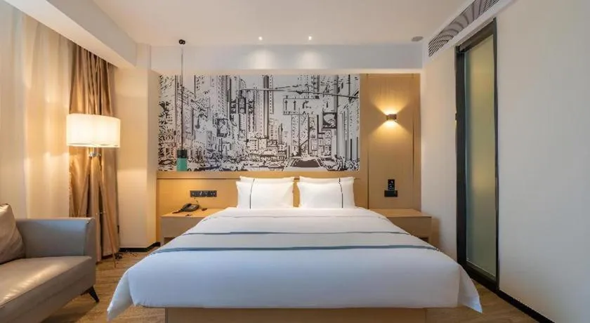 Bed in City Comfort Inn Tai'an Taishan Tianwai Village Hongmen