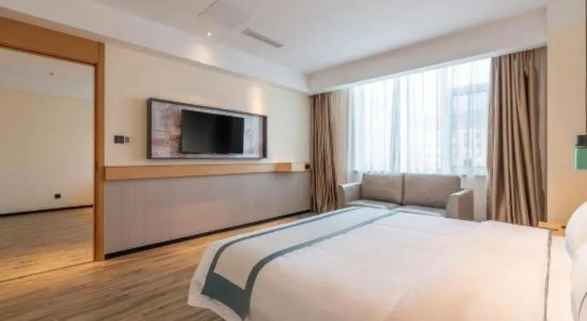 Bed in City Comfort Inn Tai'an Taishan Tianwai Village Hongmen