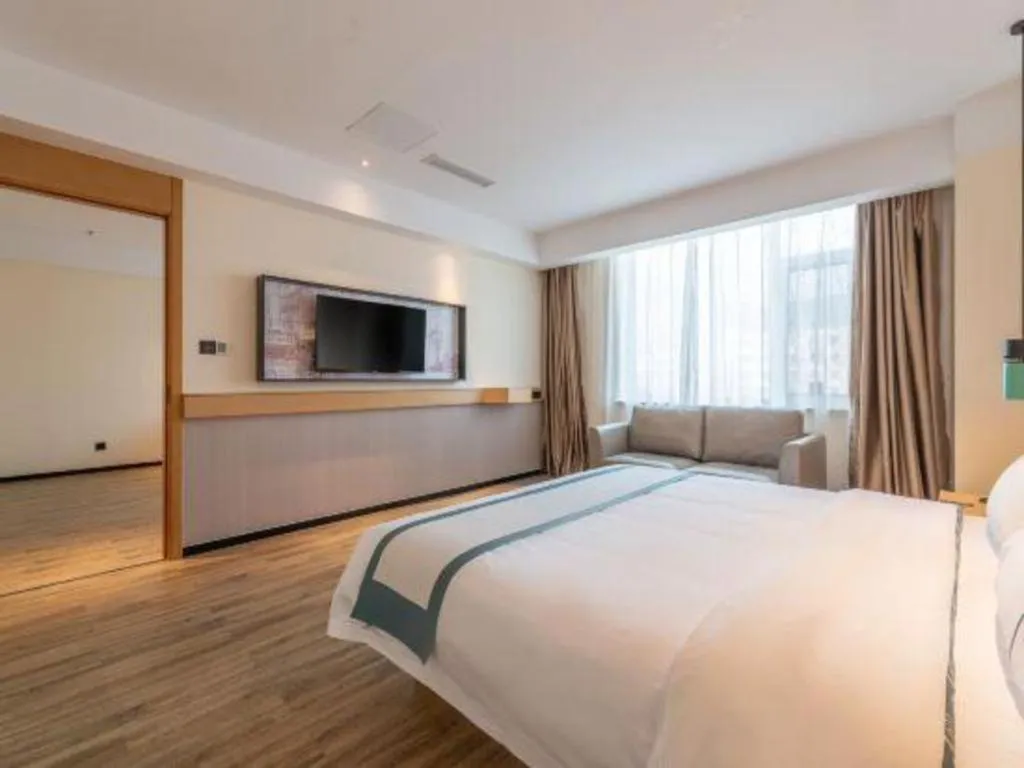 Bed in City Comfort Inn Tai'an Taishan Tianwai Village Hongmen