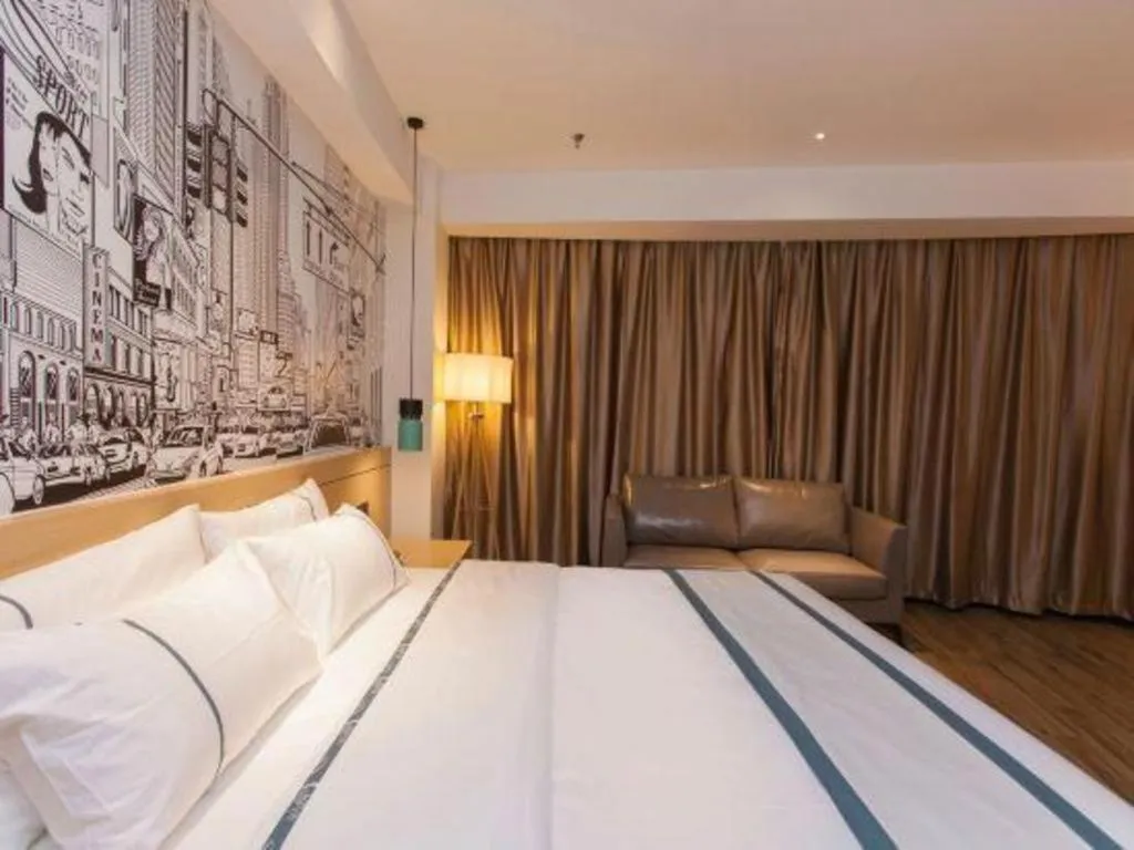 Bed in City Comfort Inn Tai'an Taishan Tianwai Village Hongmen