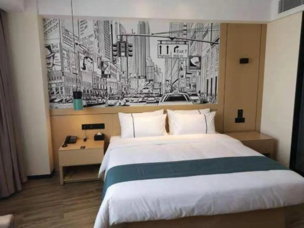 Bed in City Comfort Inn Tai'an Taishan Tianwai Village Hongmen