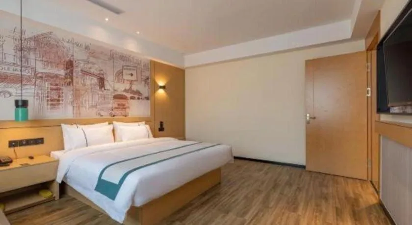 Bed in City Comfort Inn Tai'an Taishan Tianwai Village Hongmen