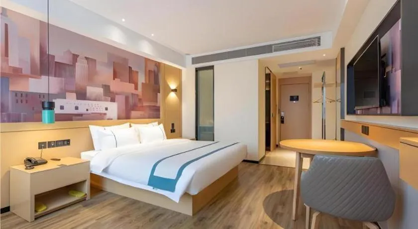 Bed in City Comfort Inn Tai'an Taishan Tianwai Village Hongmen