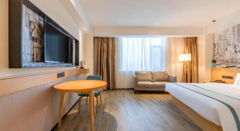 Bed in City Comfort Inn Tai'an Taishan Tianwai Village Hongmen