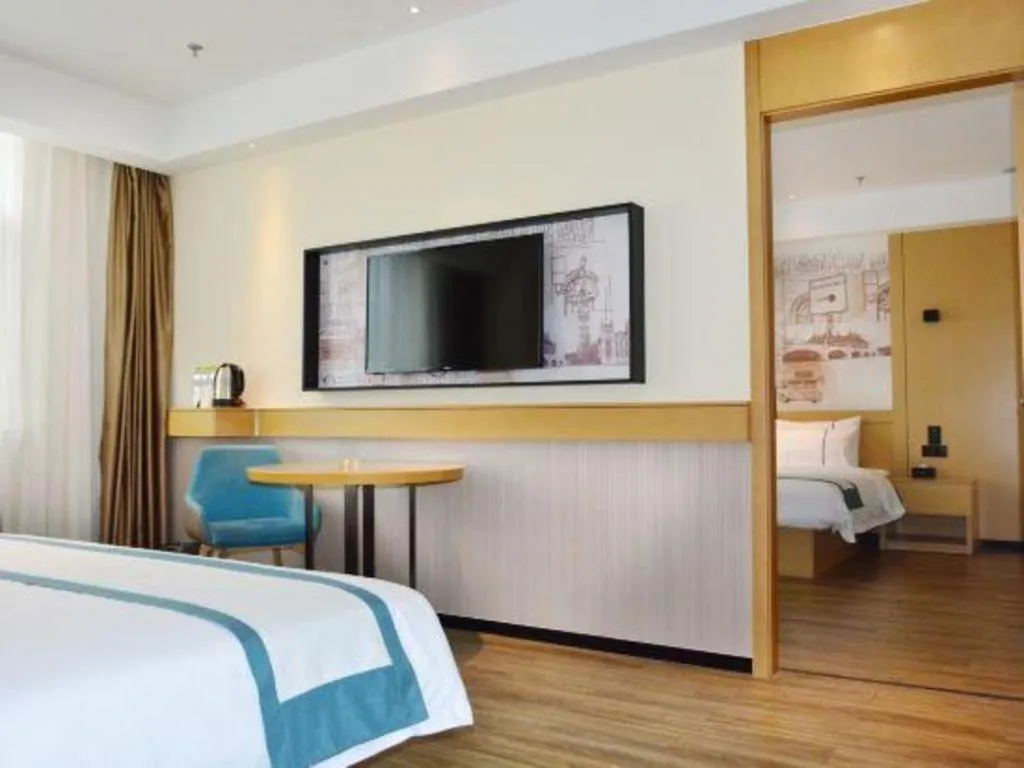 Bed in City Comfort Inn Tai'an Taishan Tianwai Village Hongmen