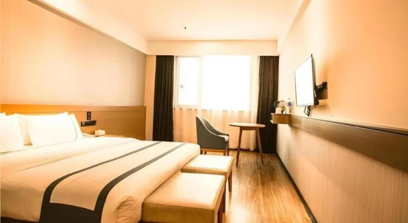 Bed in City Comfort Inn Xianning Tongcheng Zhuangyuan Square